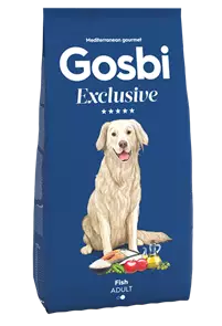 Низкозерновой cухой корм GOSBI Exclusive для взрослых собак средних пород с рыбой 9675