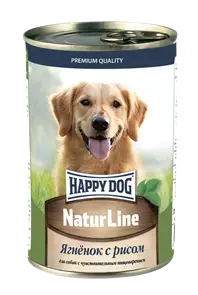 Консервы Happy Dog Natur Line для собак всех пород Ягненок с рисом