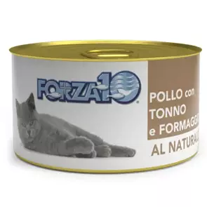 Консервы Forza10 Natural Pollo Tonno Formaggio для взрослых кошек курицей, сыром и тунцом 425175